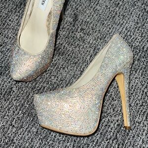 Rhinestone embellished Steve Madden pumps